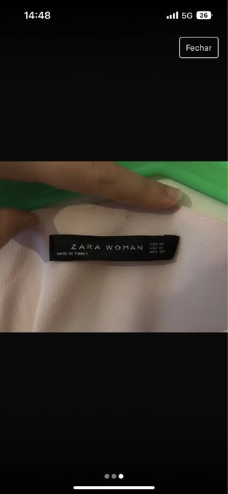 Blusa zara rosa claro