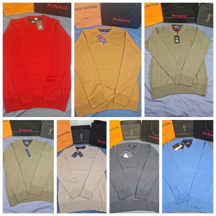 Sweter męski swetry Ralph Armani kolory premium