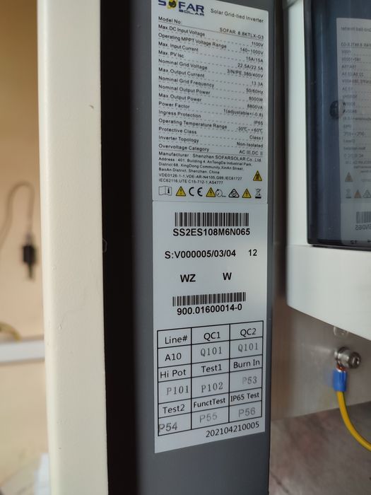 Faliwnik trójfazowy  SOFAR 8.8KTLX-G3