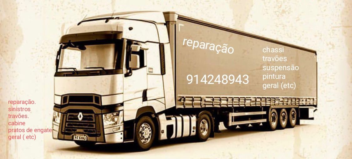 Reparação de camiões, mecânico, serralharia