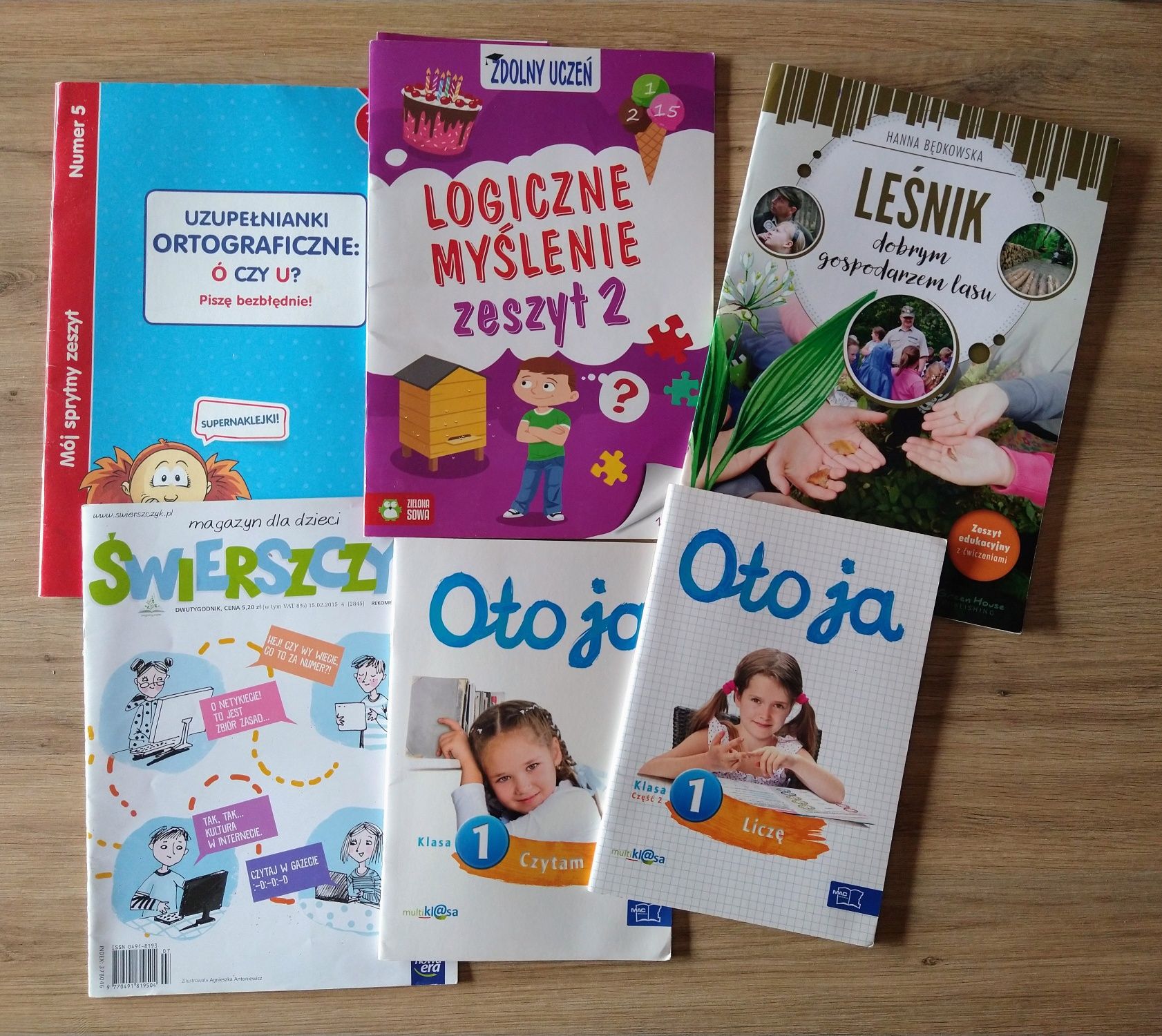 Zestaw 6 książek dla dzieci, wiek 6+( prócz niebieskiej książki)