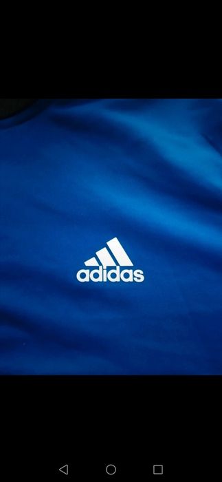 Bluza Adidas granatowo-czarna na suwak bez kaptura