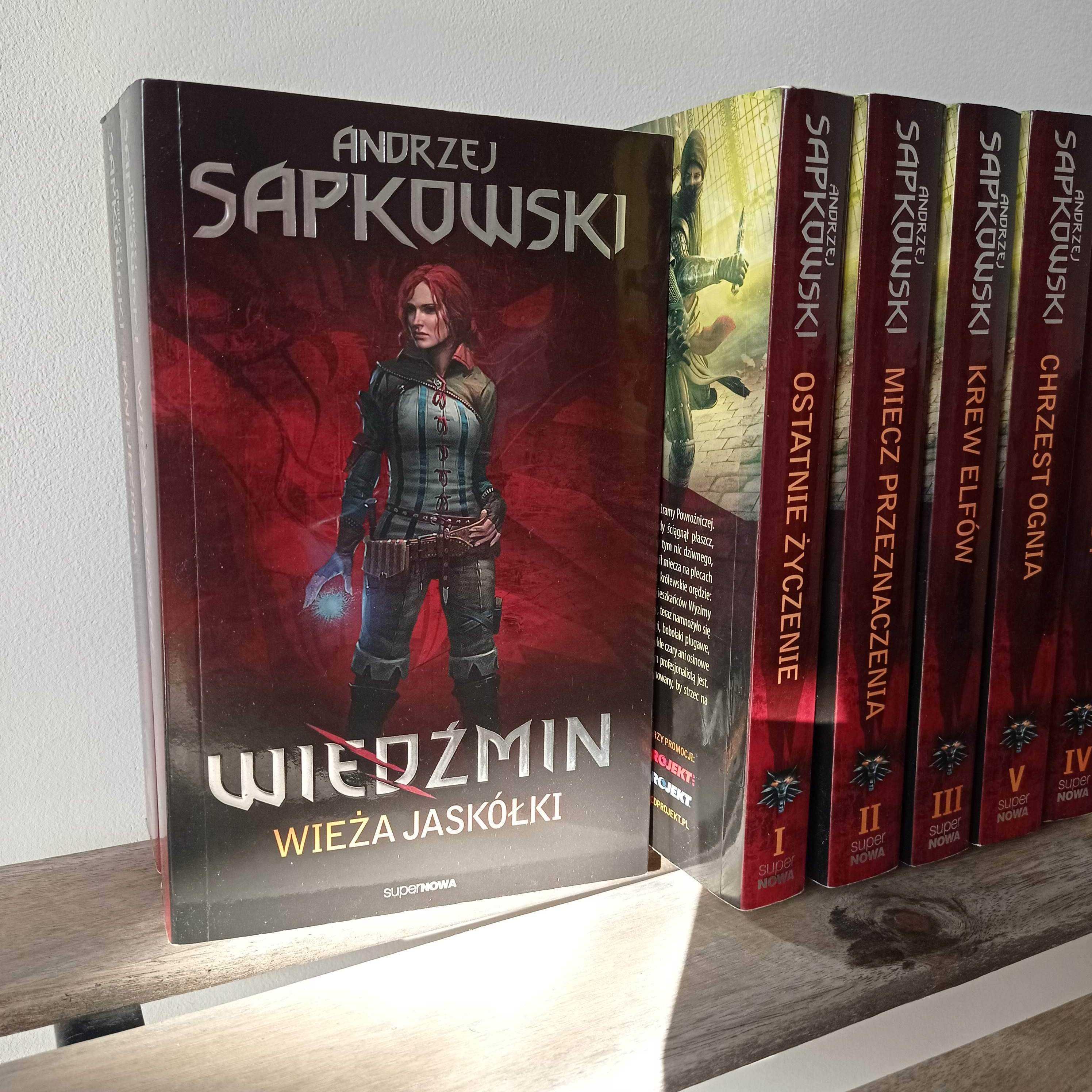 Wiedźmin Andrzej Sapkowski kolekcja cała seria nowa