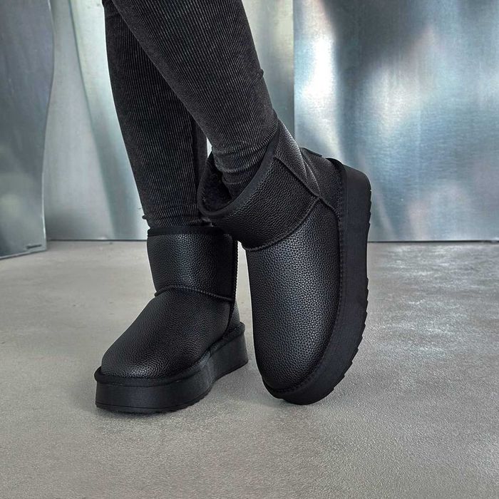 Жіночі зимові уггі [36-41] натуральна шкіра, хутро | тепле взуття