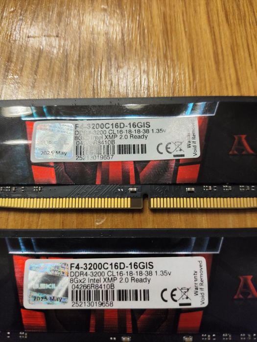 Ram G.SKILL Aegis ddr4 3200 mhz c/16  8gbx2 .