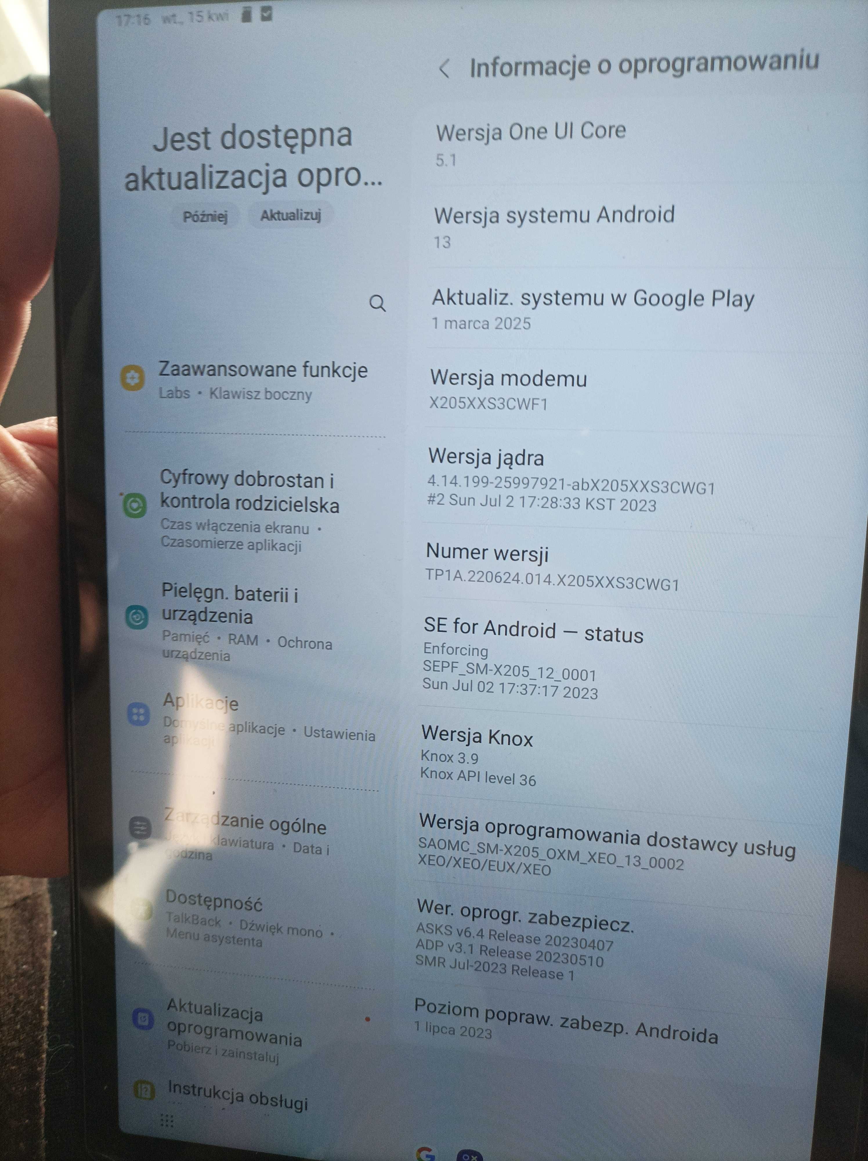 Tablet Samsung Galaxy SM-X205