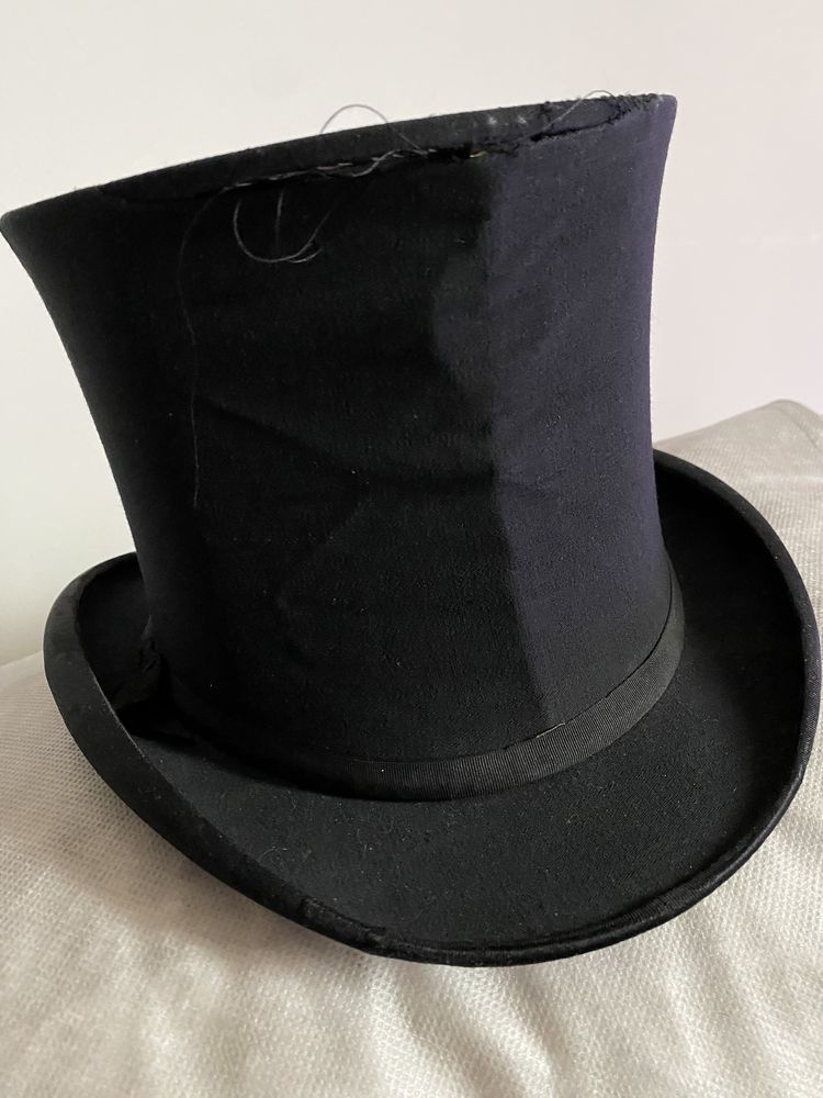Kapelusz cylinder, Opera Hat, Top Hat , czarny , składany