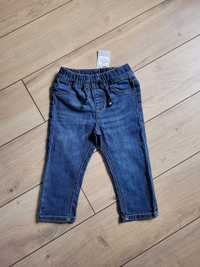 Nowe jeansy 92 18-24 unisex spodnie niemowlęce