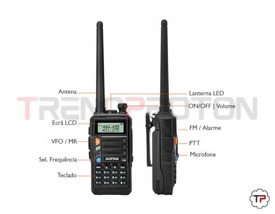 Rádio BAOFENG UV-5R PLUS