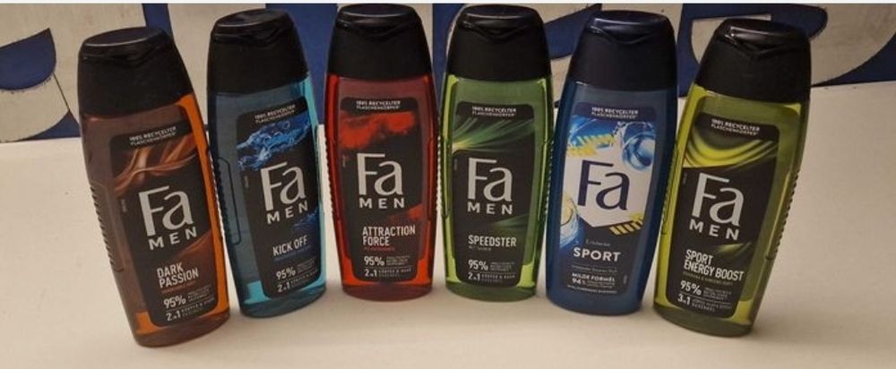 Żele do kąpieli Męskie Fa 250 ml .Niemieckie