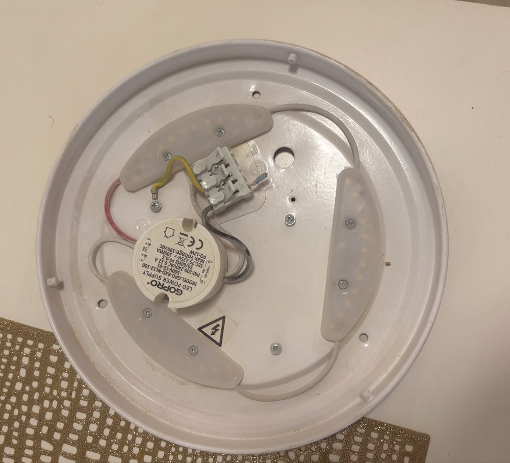 Lampa plafon biała