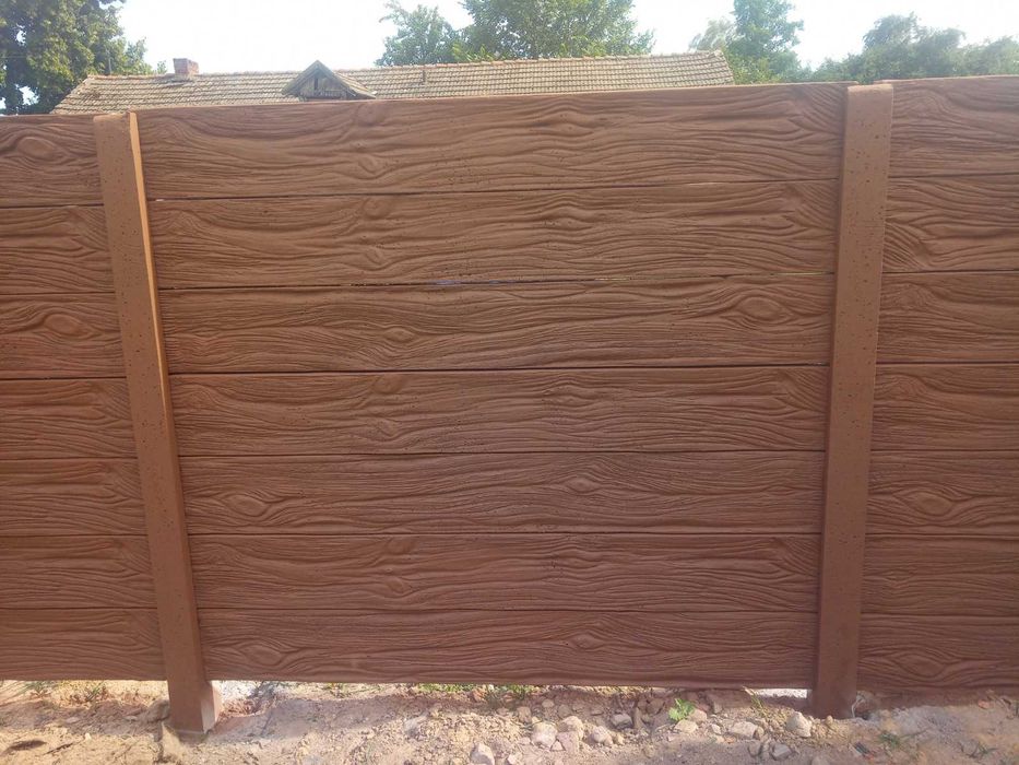 Podmurówki betonowe barwione, łączniki betonowe, panele ogrodzeniowe