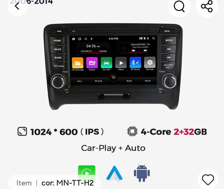Car multimédia android 13