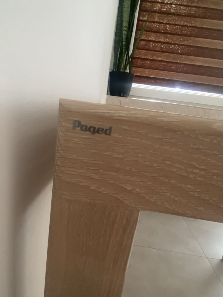 Stół rozkładany drewno + lacobel  PAGED / możliwy transport