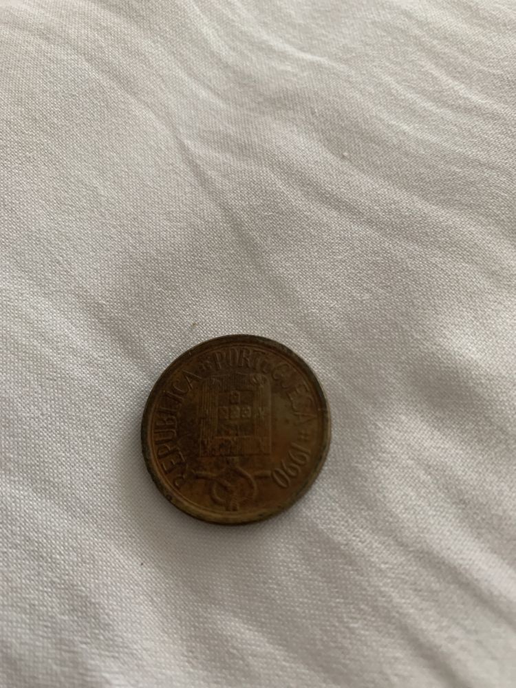 Moeda de dez escudos de 1990
