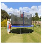B&M Bardzo duża trampolina ogrodowa 366cm x 265cm rozm. 3,66 m x 2,65m