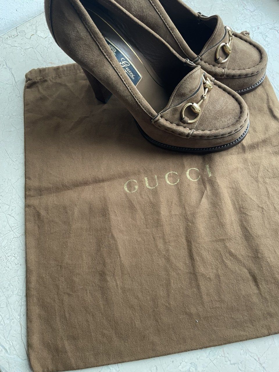 Замшевые туфли от Gucci оригинал