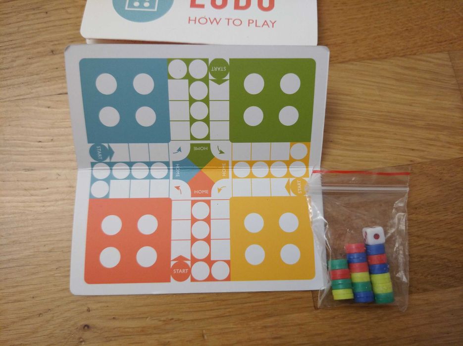 Gra Chińczyk Ludo podróżna rodzinna magnetyczna metalowe pudełko