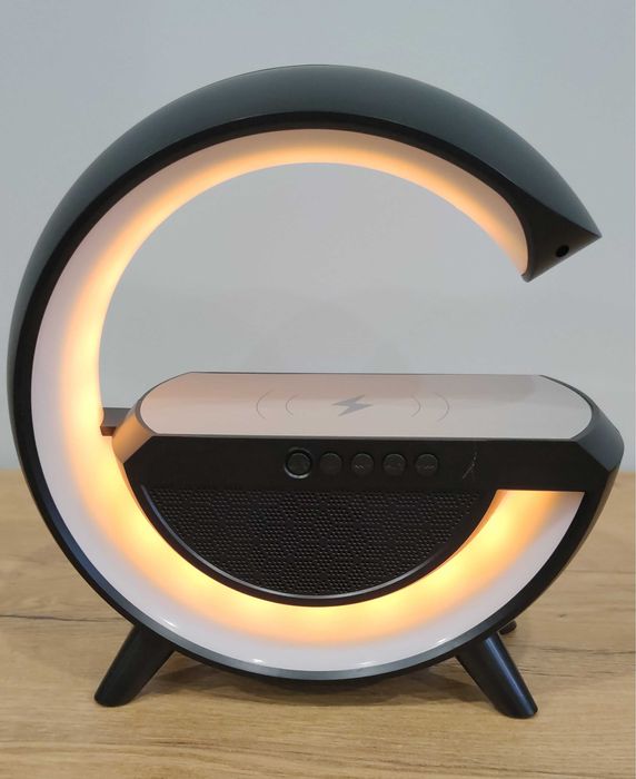 Lampka LED RGB SM-2301 Wiele Kolorów Ładowarka Indukcyjna 5W Głośnik