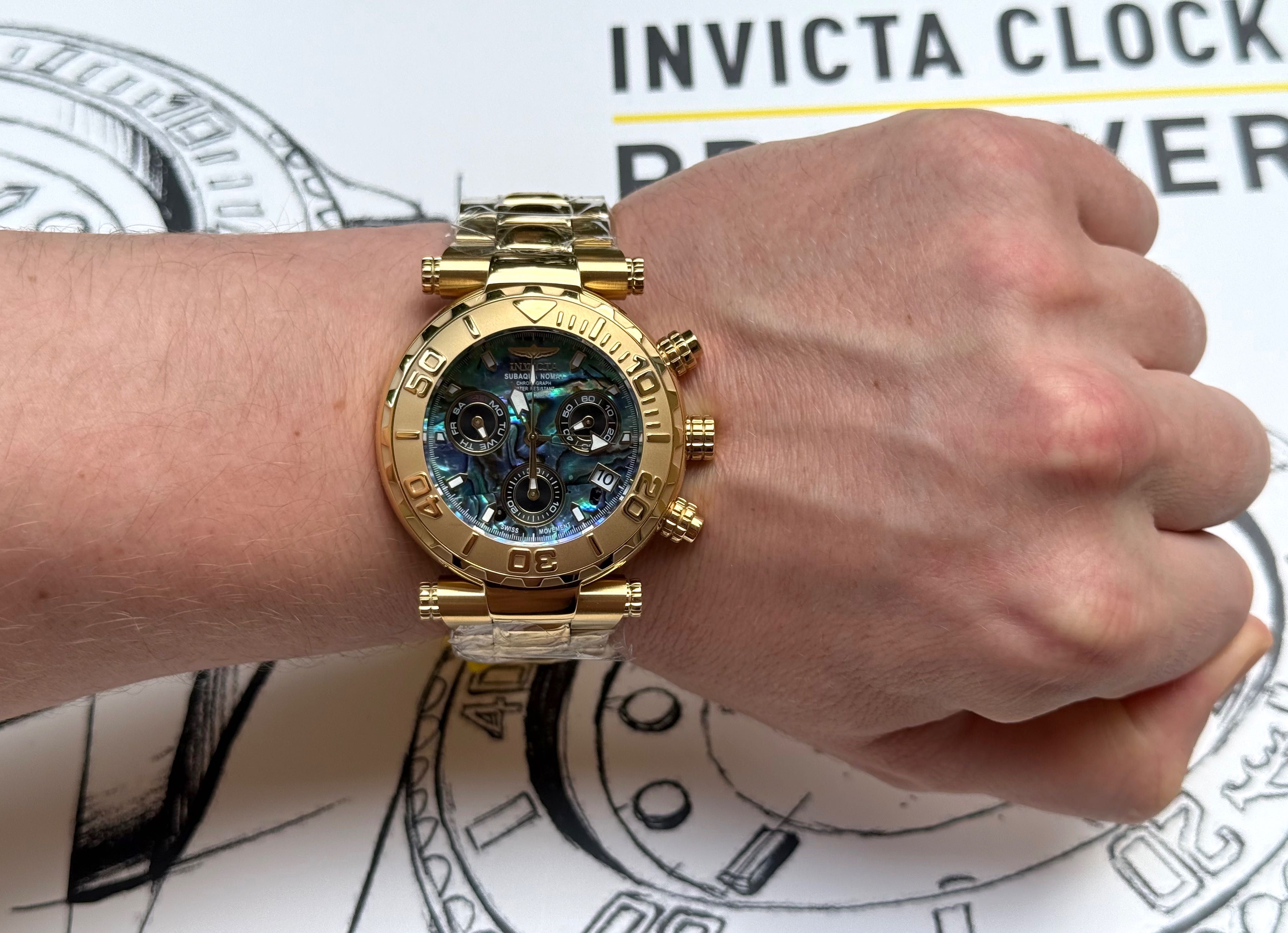 Годинник Invicta 25801 Subaqua Noma I 47 mm. Gold Abalone Swiss
