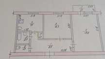 Продам на Мелиоративном 2-х комн кв