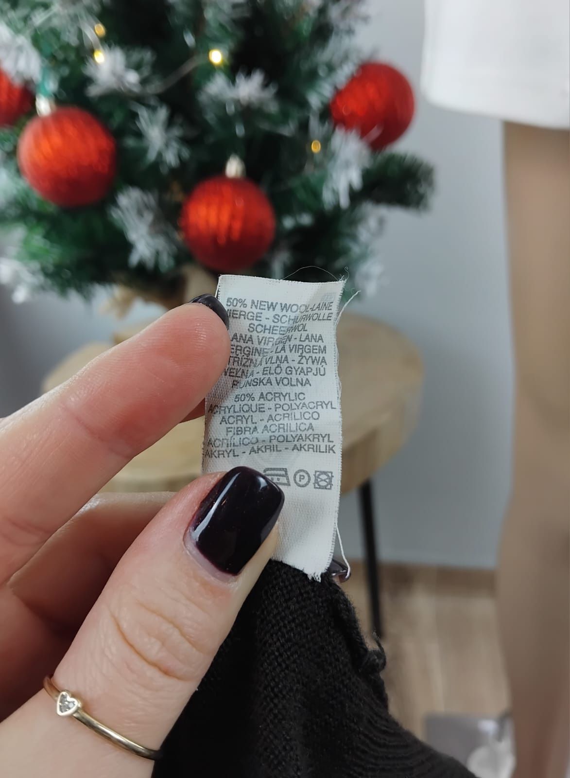 Wełniany sweter wełna woolmark sweterek ciepły dzianinowy kardigan