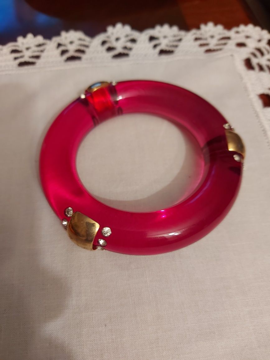 2 Pulseiras Italianas, Laranja e Fúcsia.