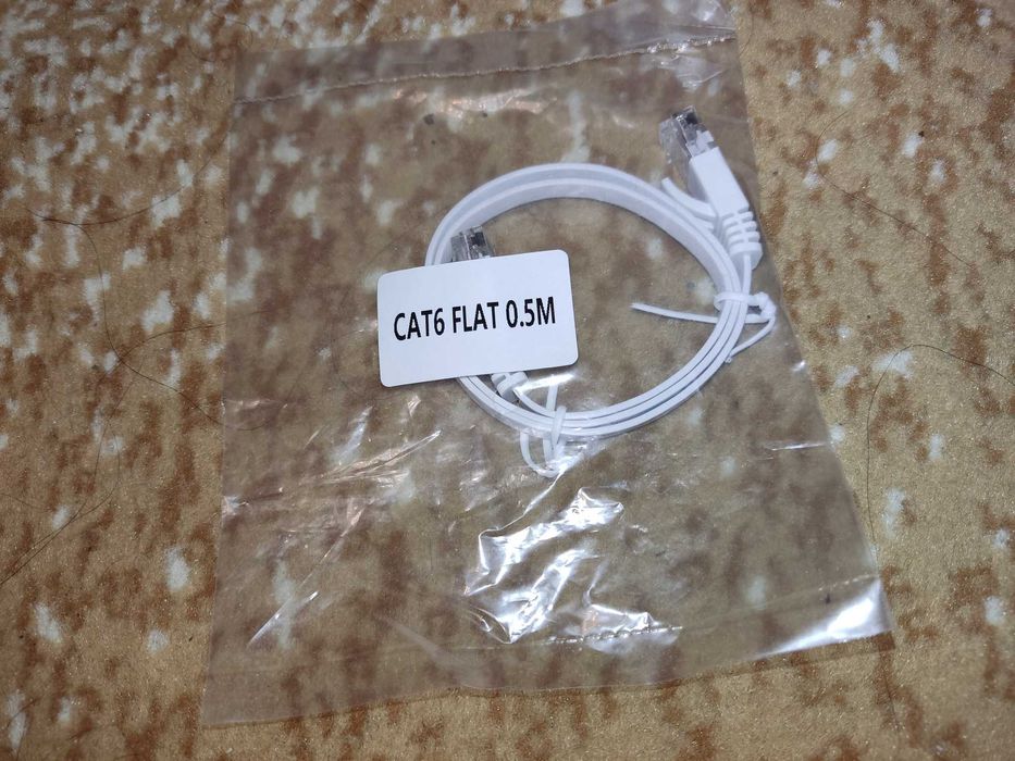 Кабель  CAT6 FLAT 0.5m RG45 интернет соединение