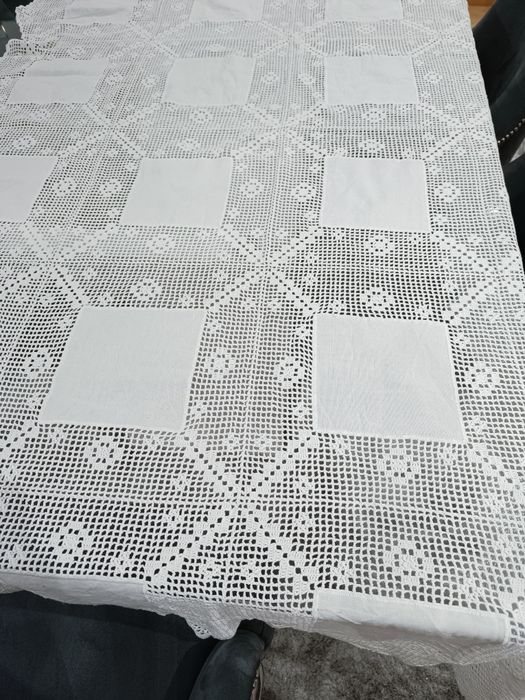 Toalha de mesa em crochet