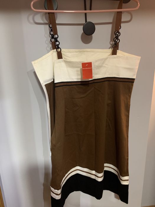 Vestido verao tecido algodao pique marca alain manoukian