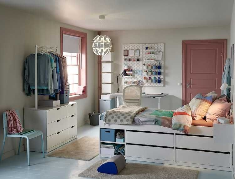 Lóżko dla dzieci SLÄKT Rama łóżka Ikea 90x200 Ikea Slaktkt Nowe w kart