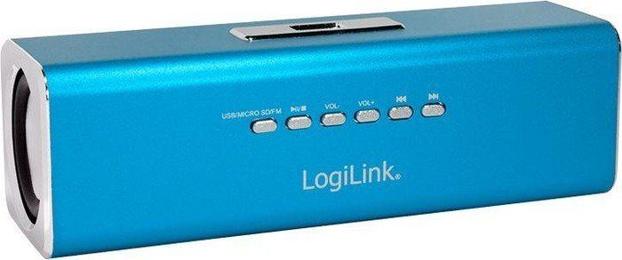 Logilink Discolady Soundbox z odtwarzaczem MP3 i niebieskim radiem FM