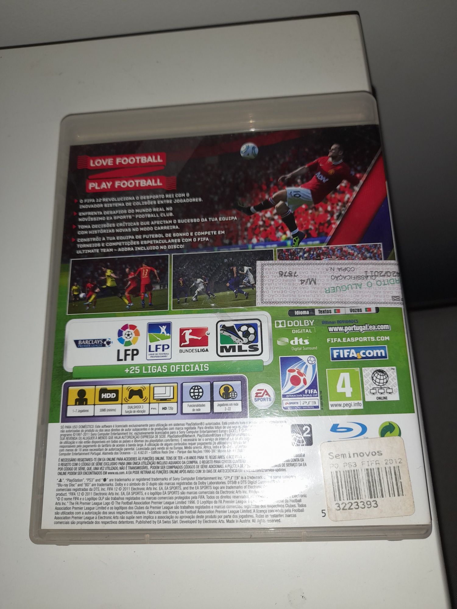 Fifa 12 ps3 como novo