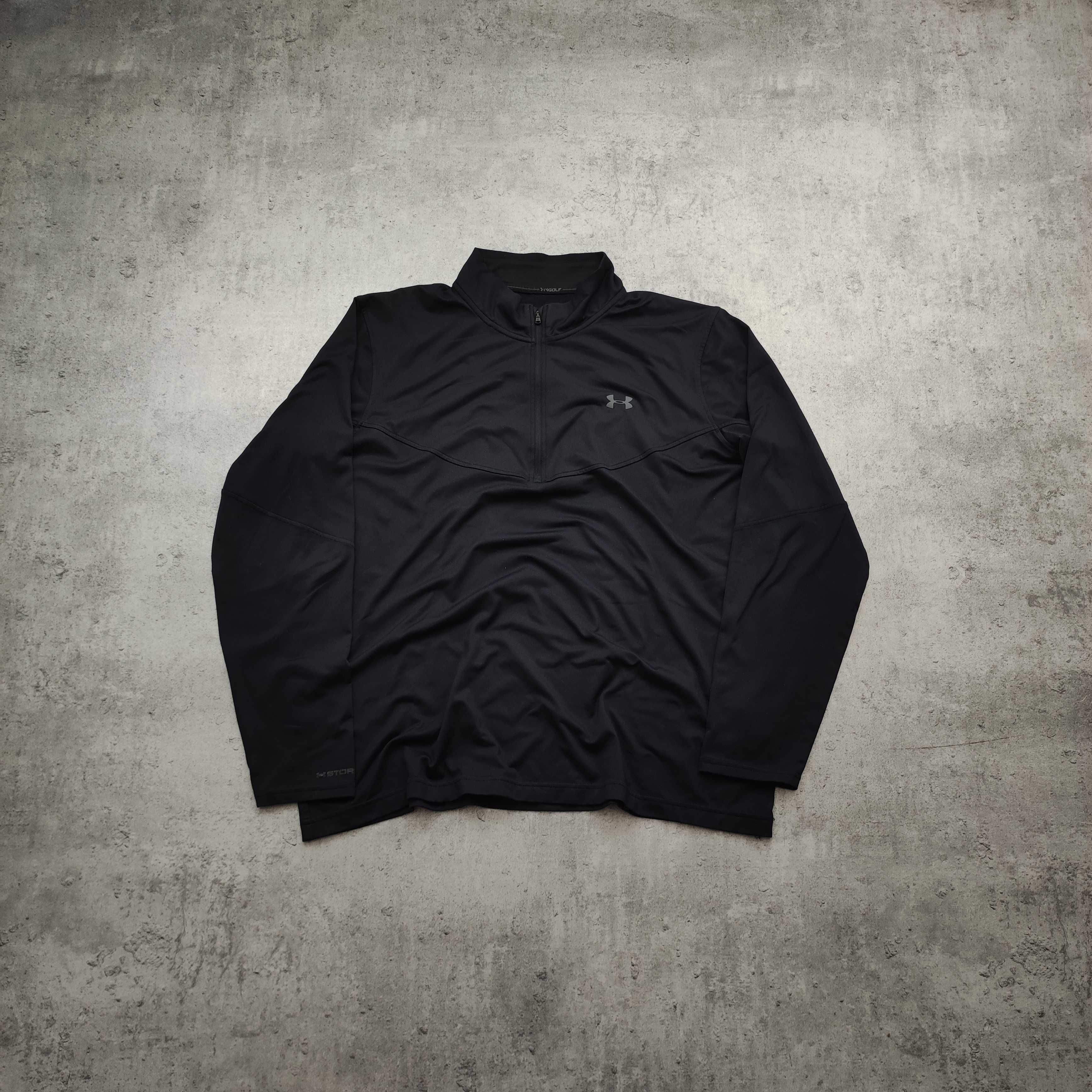 MĘSKA Bluza Suwak czarna Sportowa Under Armour Storm Thermal Gym Activ