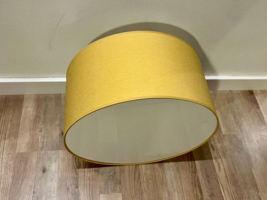 Lampa sufitowa plafon musztardowa żółta