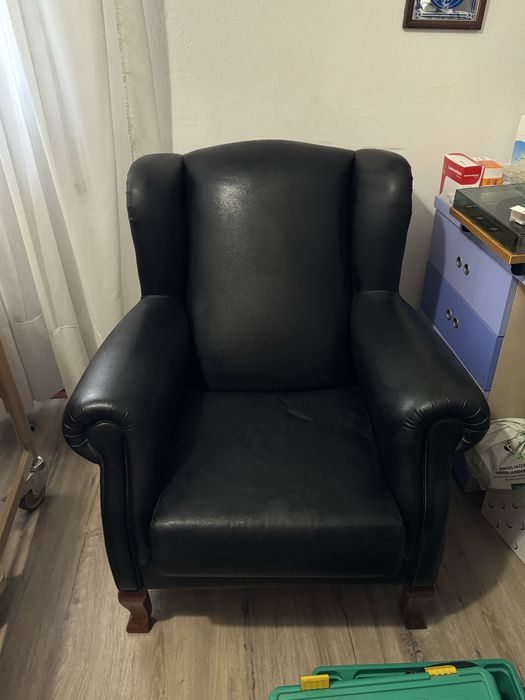Cadeirão/poltrona preta
