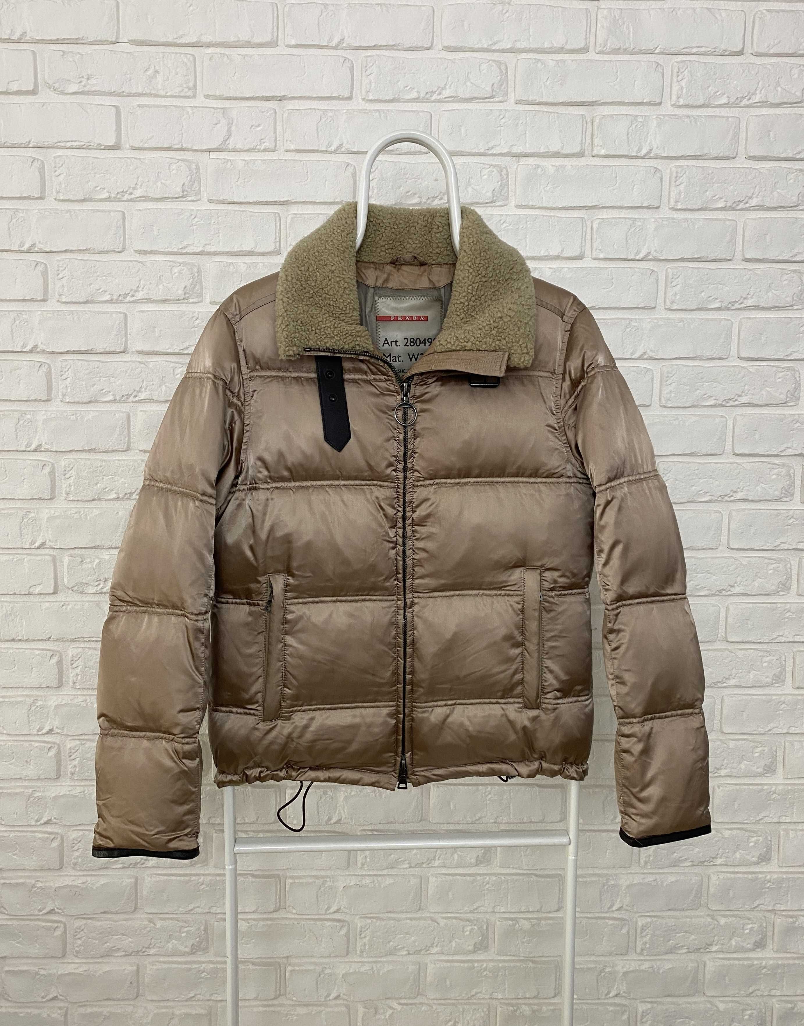 Kurtka Puchowa Damska Prada Down Jacket Puffer Rose-Gold Rozmiar 40