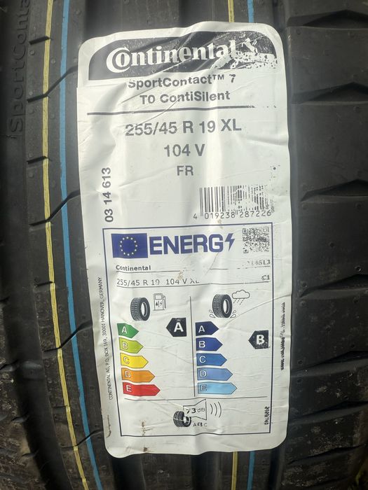 Літні шини 255 45 r19 Continental SportContact 7