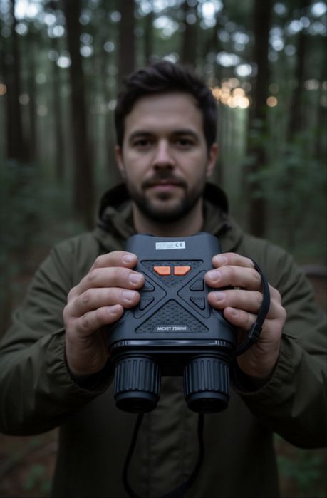 Binóculos Digital com Visão em Infravermelho - Ideal para Caça Noturna