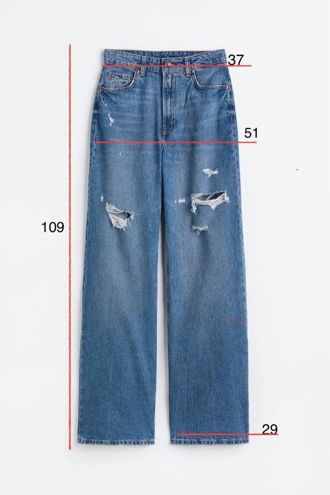 Нові джинси H&M Wide High, новые джинсы
