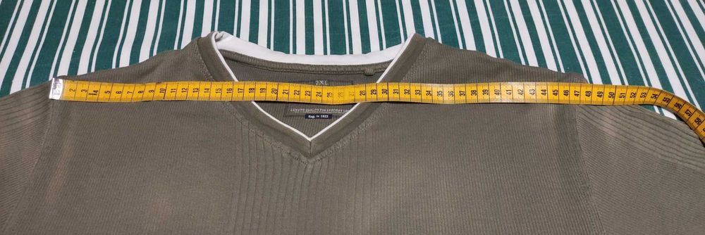 T-shirt Masculina Verde Caqui Tamanho 2XL