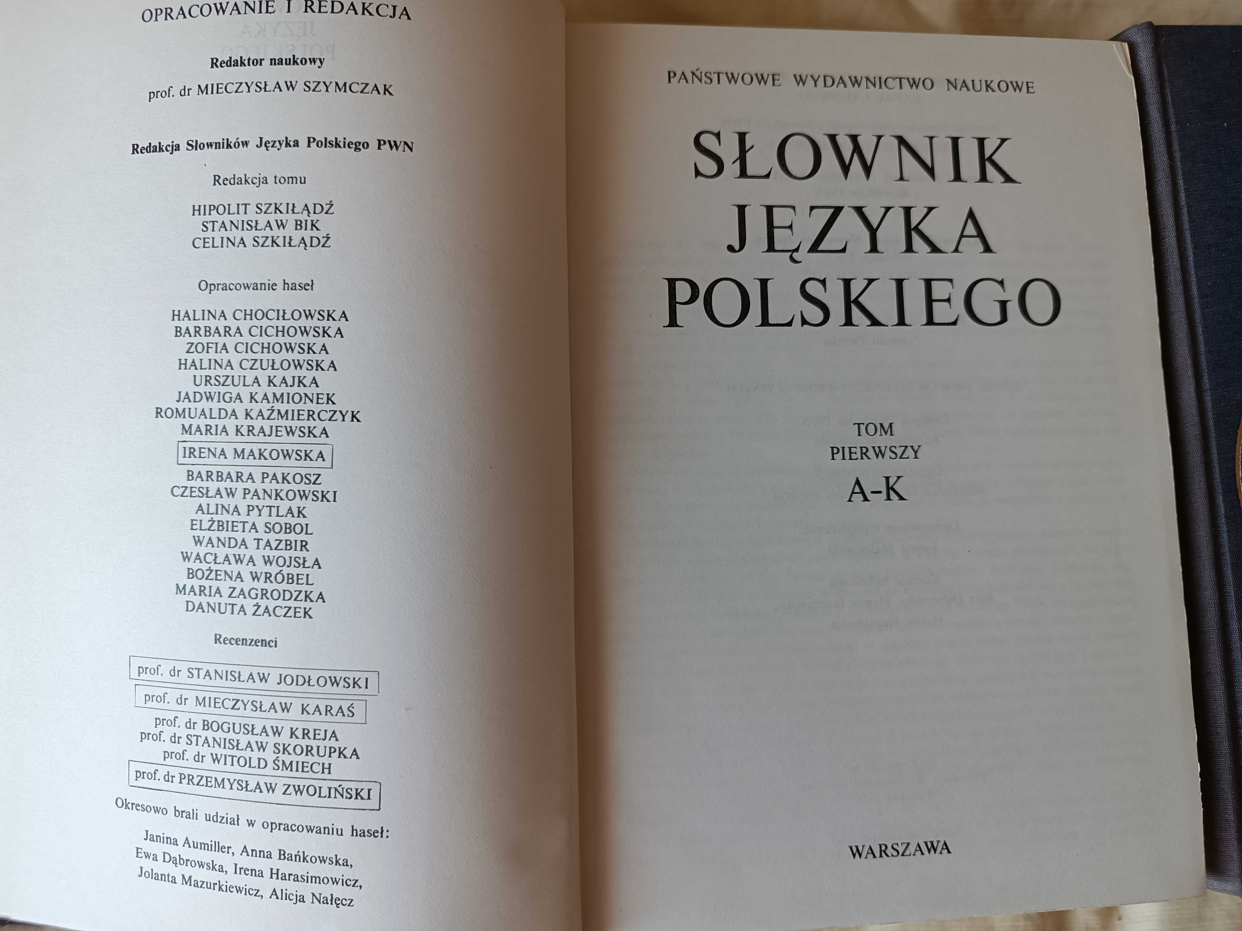 Słownik języka polskiego  PWN 1978rok