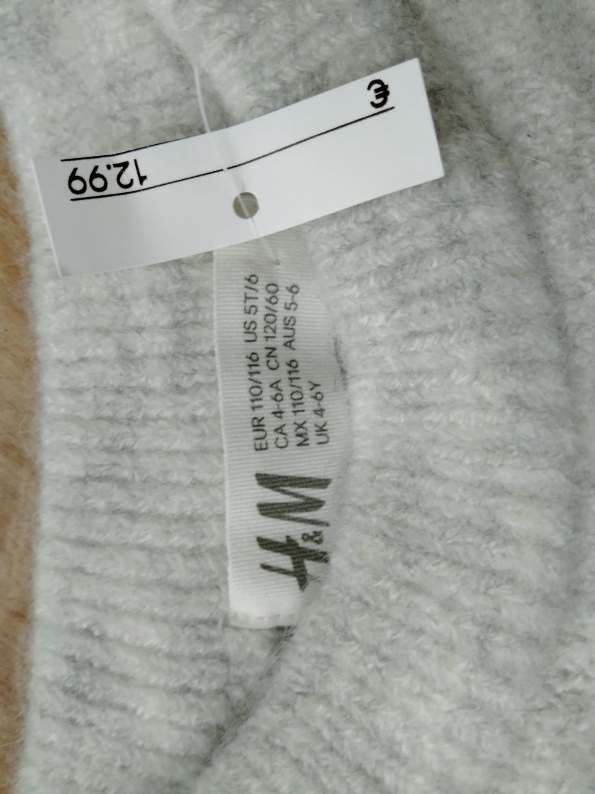 Sweter H&M nowy dla chłopca 110/116 4-6 lat