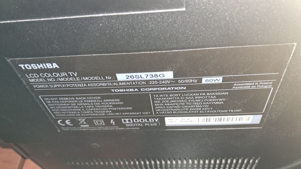 TV Toshiba 26 cali