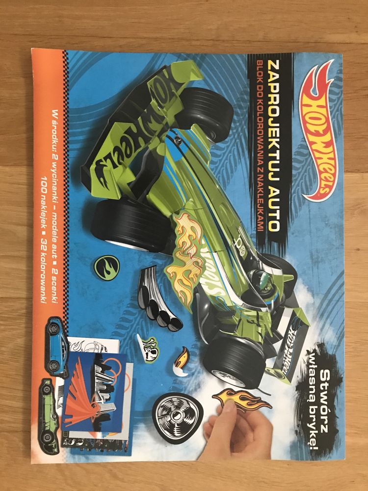 Blok do kolorowania  Hot wheels