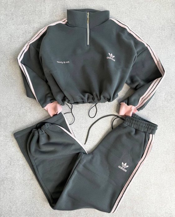 Костюм на флісі адідас, теплий костюм adidas, костюм зимний адидас
