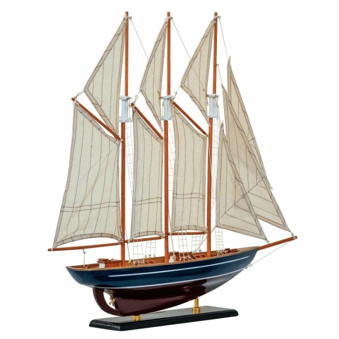 żaglowiec MARCO POLO replika JACHT MODEL OKRĘT statek ŁÓDŹ 56x54 cm