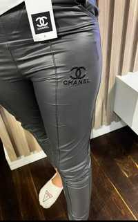 Spodnie damskie ekoskóra Chanel rozmiar XL