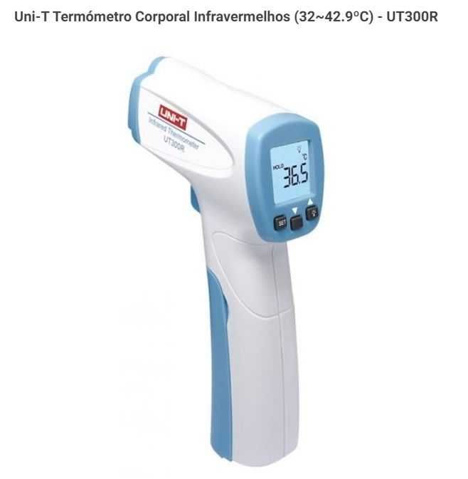 Uni-T Termómetro Corporal Infravermelhos (32~42.9ºC) - UT300R