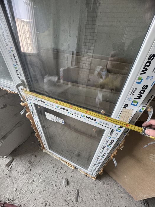 Балконный блок WDS металлопластиковый двухкамерный балконная рама окно